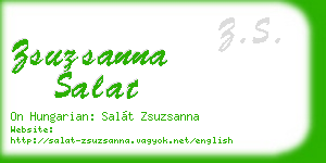 zsuzsanna salat business card
